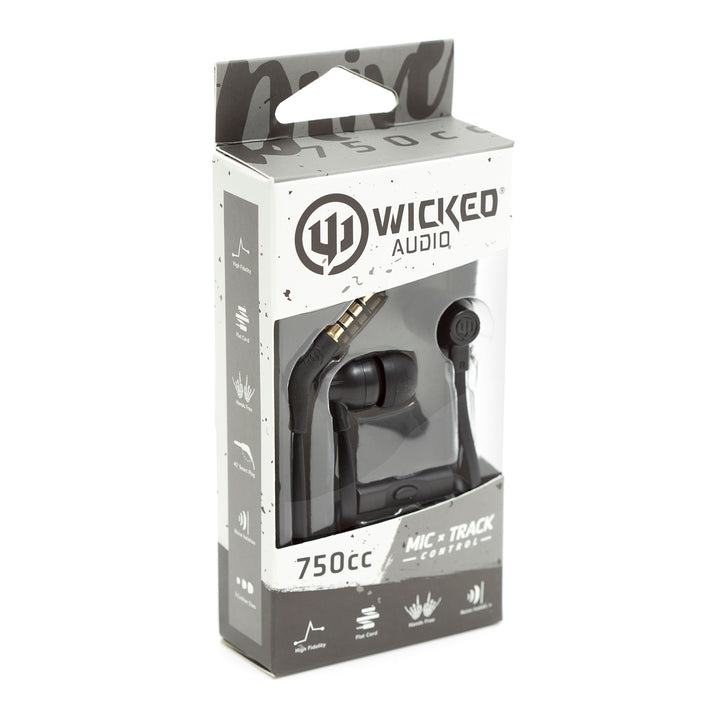 Drive 750cc Wired Earbud Packaging