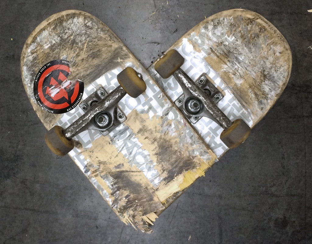 skateboard heart