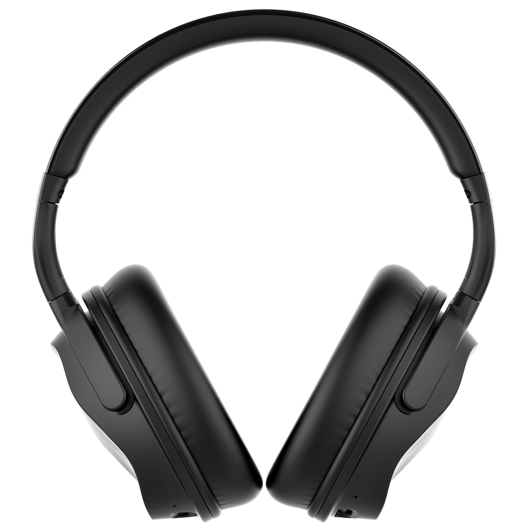 Wicked Audio HUM 1000x Wireless Headphones – Active Noise Cancelling Bluetooth Headset with Mic, 40mm Drivers, 13.5-Hour Battery & Travel Case (Black)