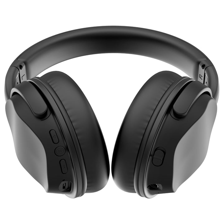 Wicked Audio HUM 1000x Wireless Headphones – Active Noise Cancelling Bluetooth Headset with Mic, 40mm Drivers, 13.5-Hour Battery & Travel Case (Black)