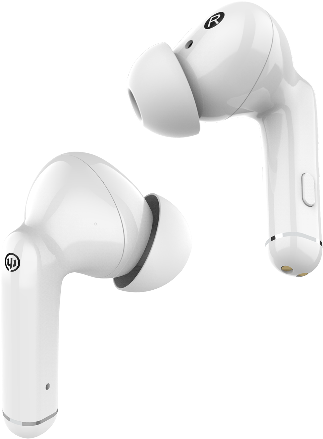 Wicked Audio Rangr True Wireless Earbuds – Bluetooth 5.0 Earphones with 50-Hour Playtime, Noise Isolation & USB-C Charging Case (White)