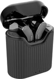 Wicked Audio Driftr black earbuds in case