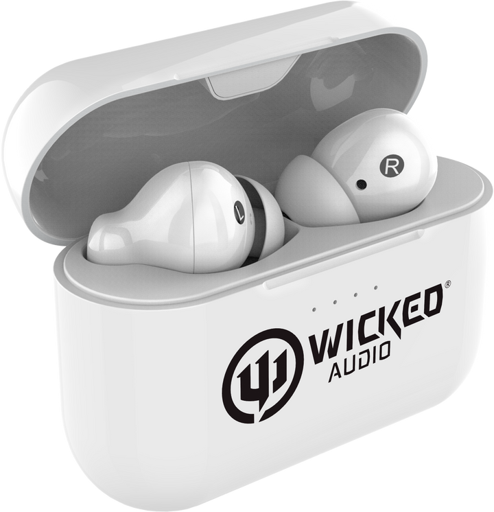 Wicked Audio rangr earbuds in case