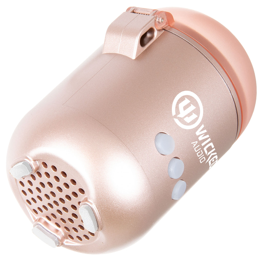 Wicked Audio Syver bluetooth speaker in rose gold