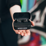 Wicked Audio Torc earbuds in case