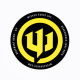 Yellow logo sticker