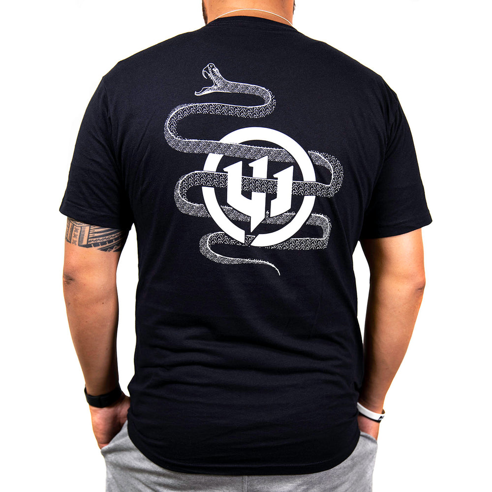 Wicked Audio snake logo shirt back 
